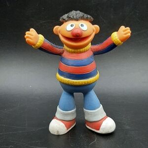Jim Henson Productions Applause Sesame Street Ernie Bendable Figure Toy Vintage